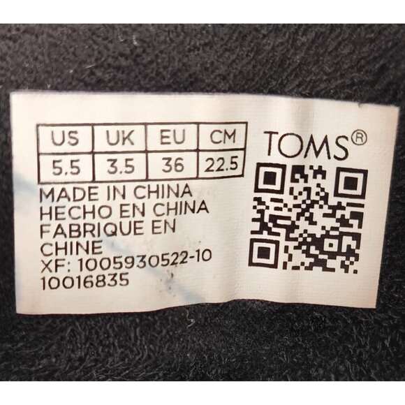 TOMS Women's Frankie Black Lace-up Lug Sole Combat Booties Size 5.5 US - Picture 8 of 8